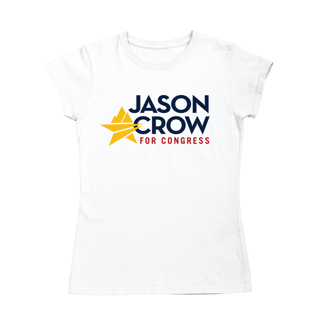 Jason Crow for Congress Logo Fitted T-Shirt