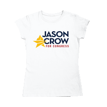 Load image into Gallery viewer, Jason Crow for Congress Logo Fitted T-Shirt
